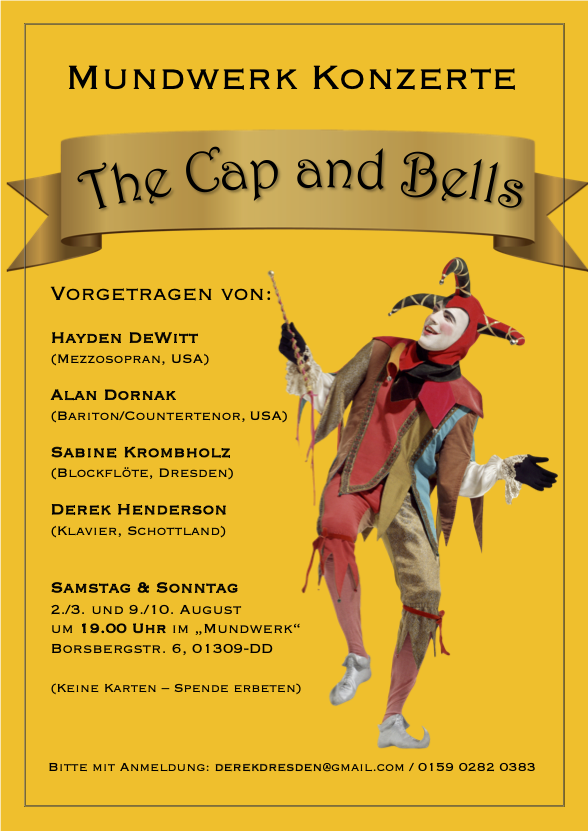 cap and bells poster gold
